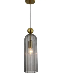 Flash Sale Sklep Kaja Stylowa lampa z dymionym kloszem LP-939/1P SMOKED z serii PIEGA | Kaja