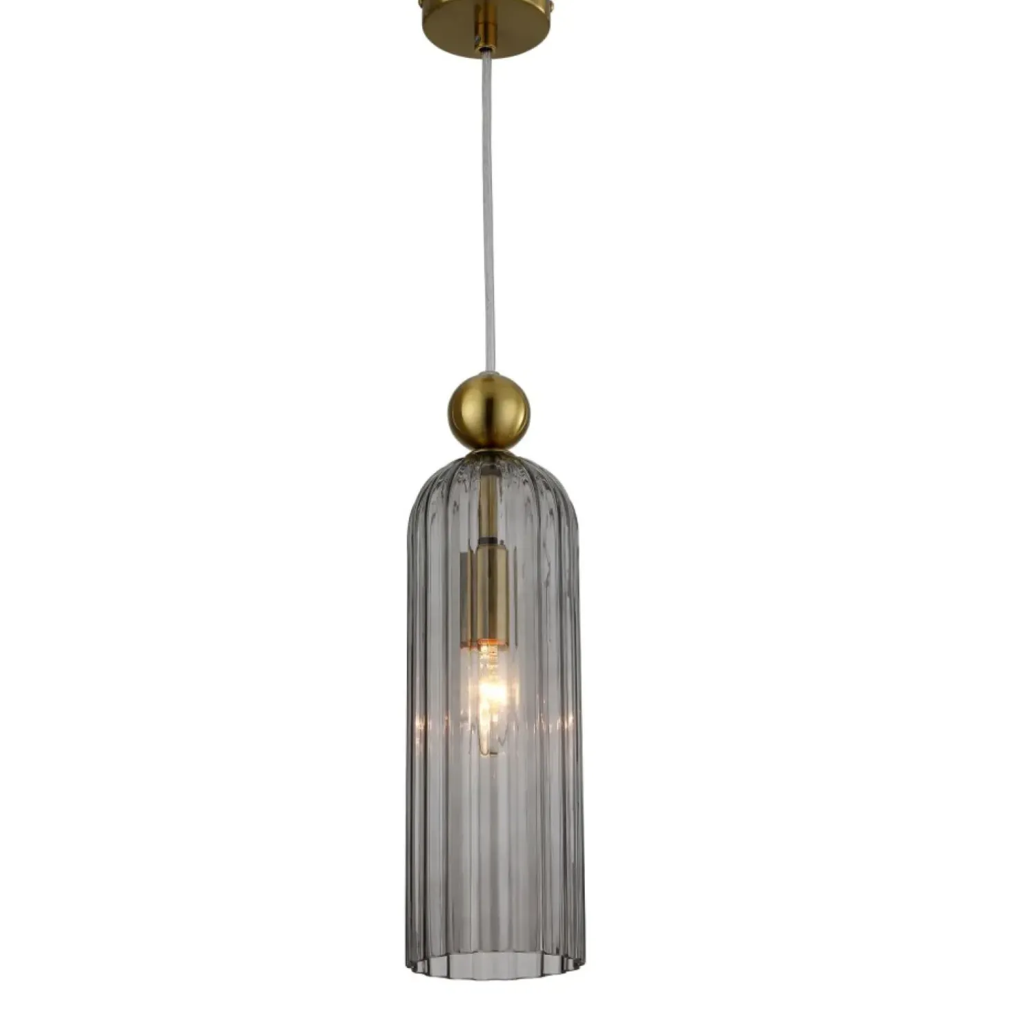 Flash Sale Sklep Kaja Stylowa lampa z dymionym kloszem LP-939/1P SMOKED z serii PIEGA | Kaja