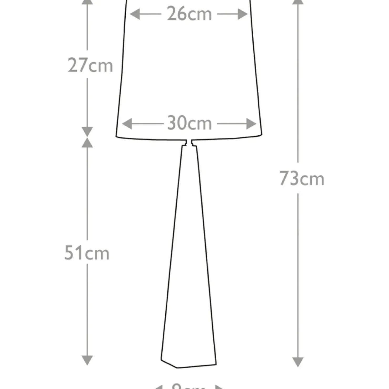 Stylowa lampka stołowa, nocna ASCENT-TL-PN z serii ASCENT*Sklep Kaja Clearance