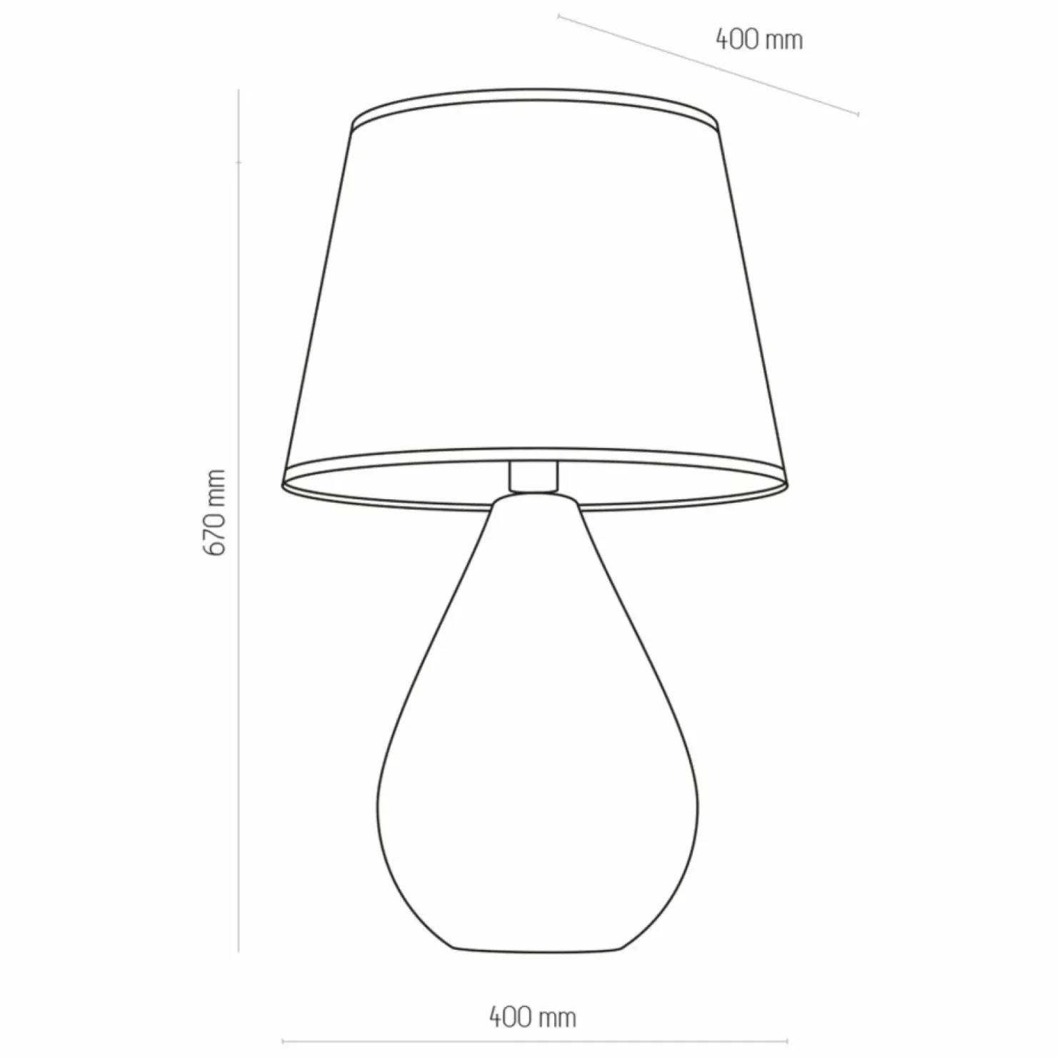 Stylowa lampka stołowa w stylu boho, do salonu TK 5436 z serii LACRIMA*Sklep Kaja Cheap