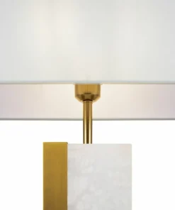 Stylowa lampka stołowa z podstawą z alabastru Z031TL-01BS BIANCO*Sklep Kaja Hot