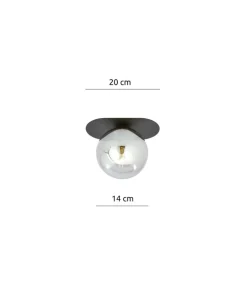 Stylowa, punktowa lampa sufitowa, mała kula 1119/1 PLAZA | Kaja*Sklep Kaja Flash Sale