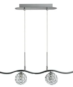 New Sklep Kaja Stylowa, szeroka lampa wisząca 34-85750 STARLET | Kaja Oświetlenie chrom
