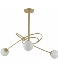 New Sklep Kaja Stylowa, złota lampa sufitowa do sypialni SIG 33356 z serii VELVET