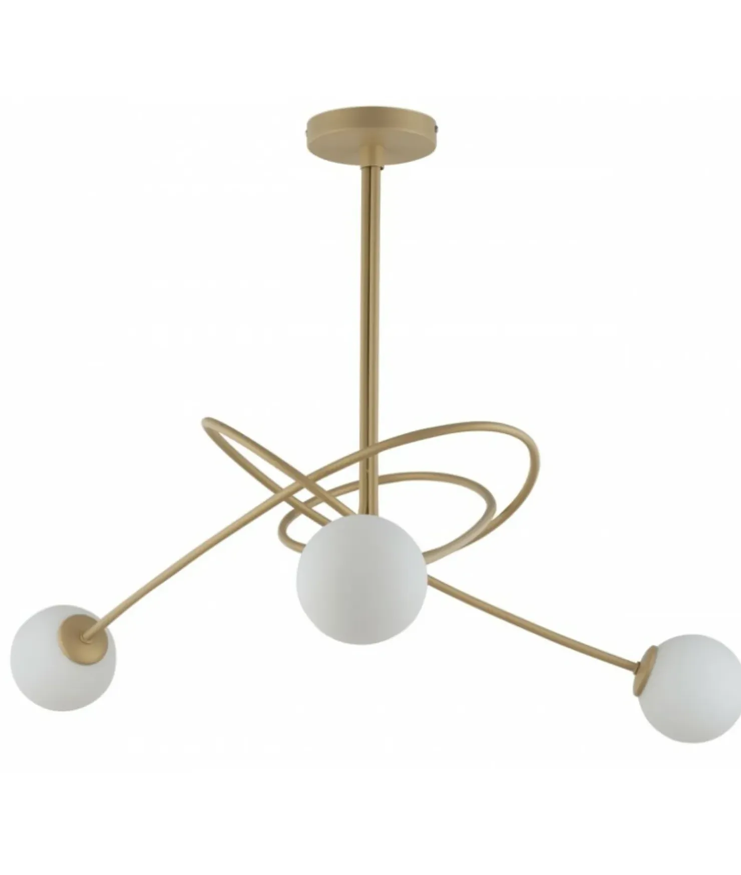 New Sklep Kaja Stylowa, złota lampa sufitowa do sypialni SIG 33356 z serii VELVET
