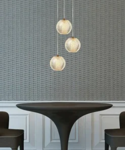 Outlet Sklep Kaja Stylowa, złota lampa wisząca z kloszami LP-2202/3P GD DIAMOND | Kaja