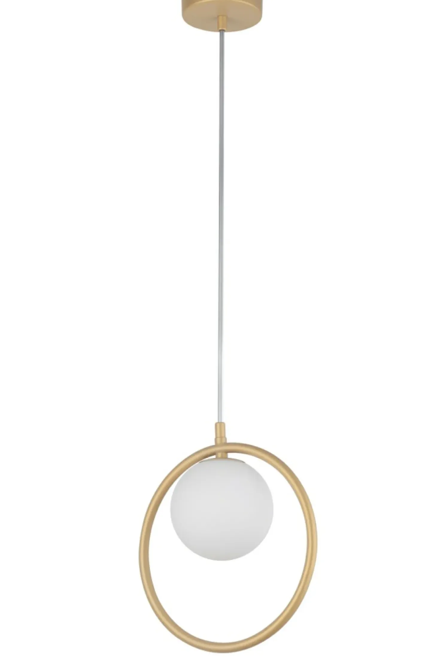 Outlet Sklep Kaja Stylowa, złota lampa wisząca z małym kloszem SIG 33409 z serii AQUA