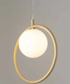 Outlet Sklep Kaja Stylowa, złota lampa wisząca z małym kloszem SIG 33409 z serii AQUA