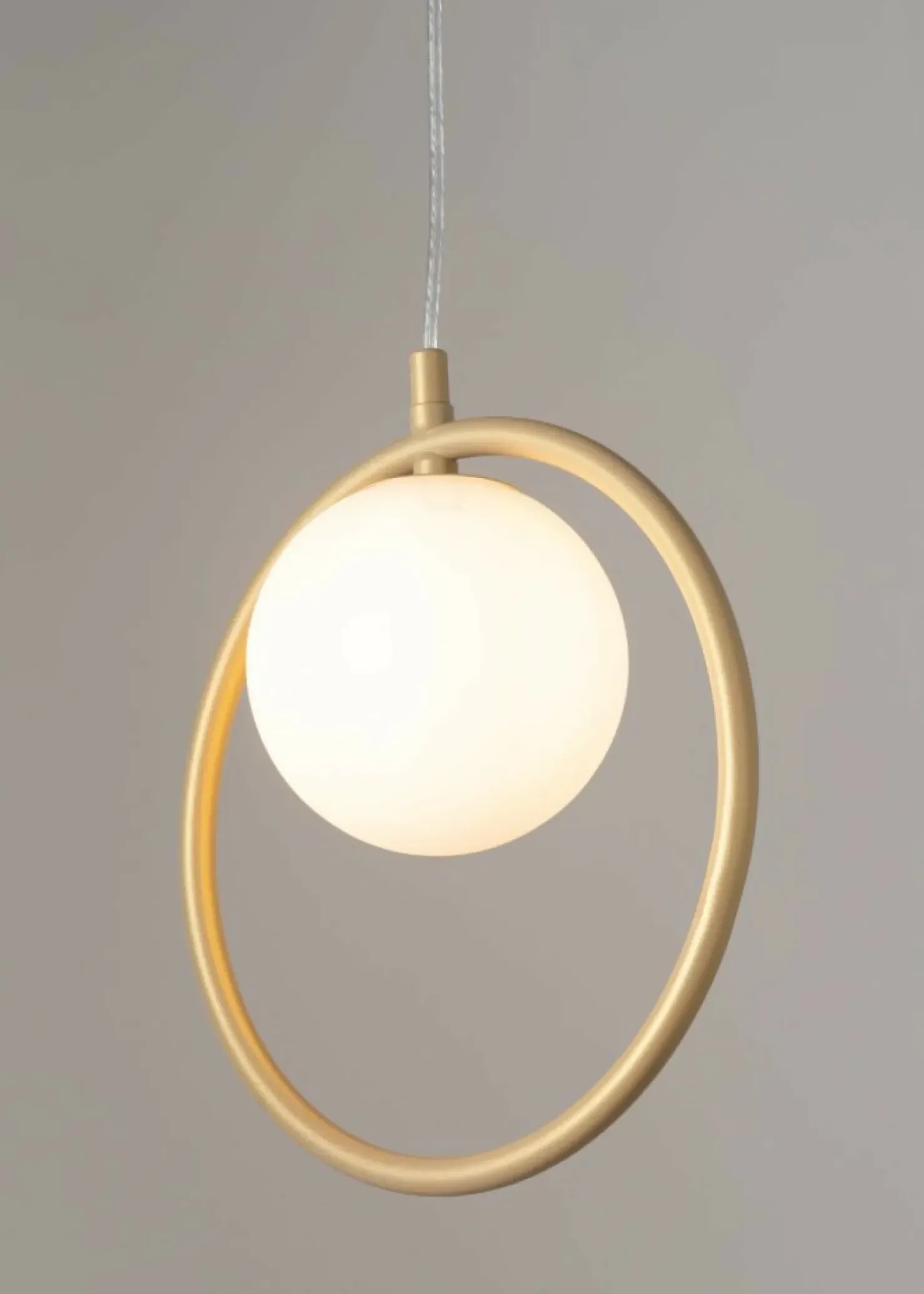 Outlet Sklep Kaja Stylowa, złota lampa wisząca z małym kloszem SIG 33409 z serii AQUA