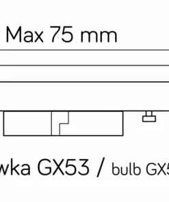 Stylowy kinkiet elewacyjny, trzonek GX53 FKW-K100 z serii FAN KWADRAT | Kaja Ośw*Sklep Kaja Best