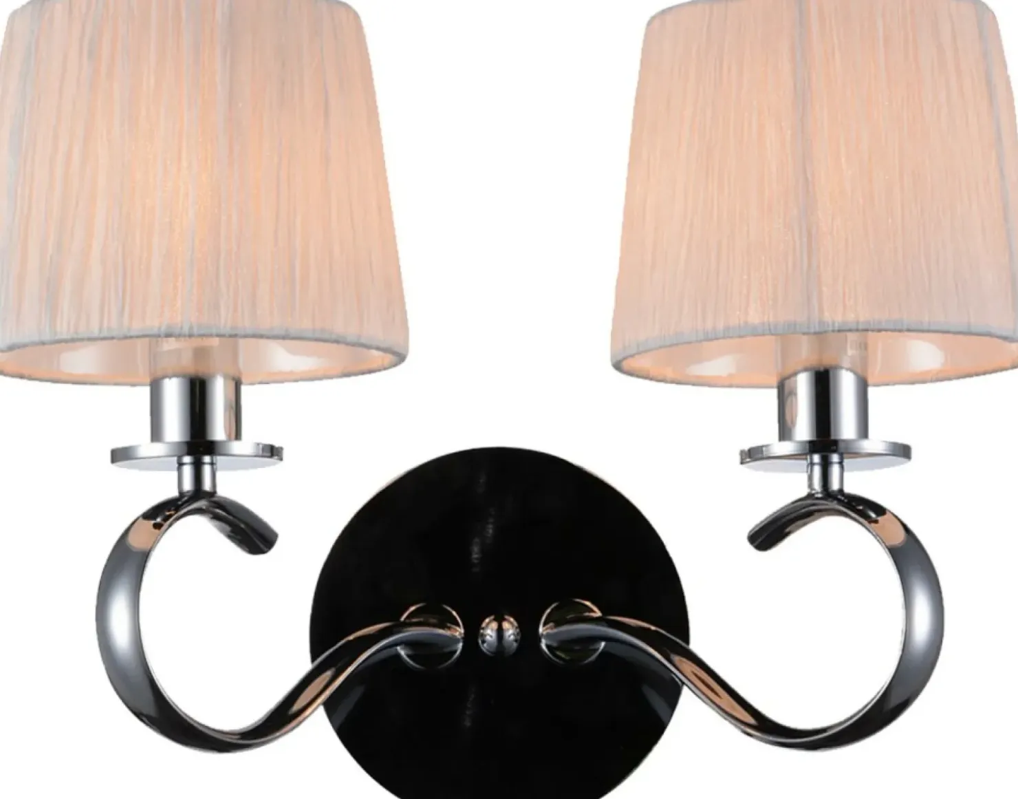 Stylowy kinkiet z białymi abażurami 22-21564 CLARA | Kaja Oświetlenie*Sklep Kaja Flash Sale