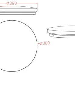 Stylowy, okrągły plafon LED do sypialni LP-335/1C M 4GD – BABILON*Sklep Kaja Outlet