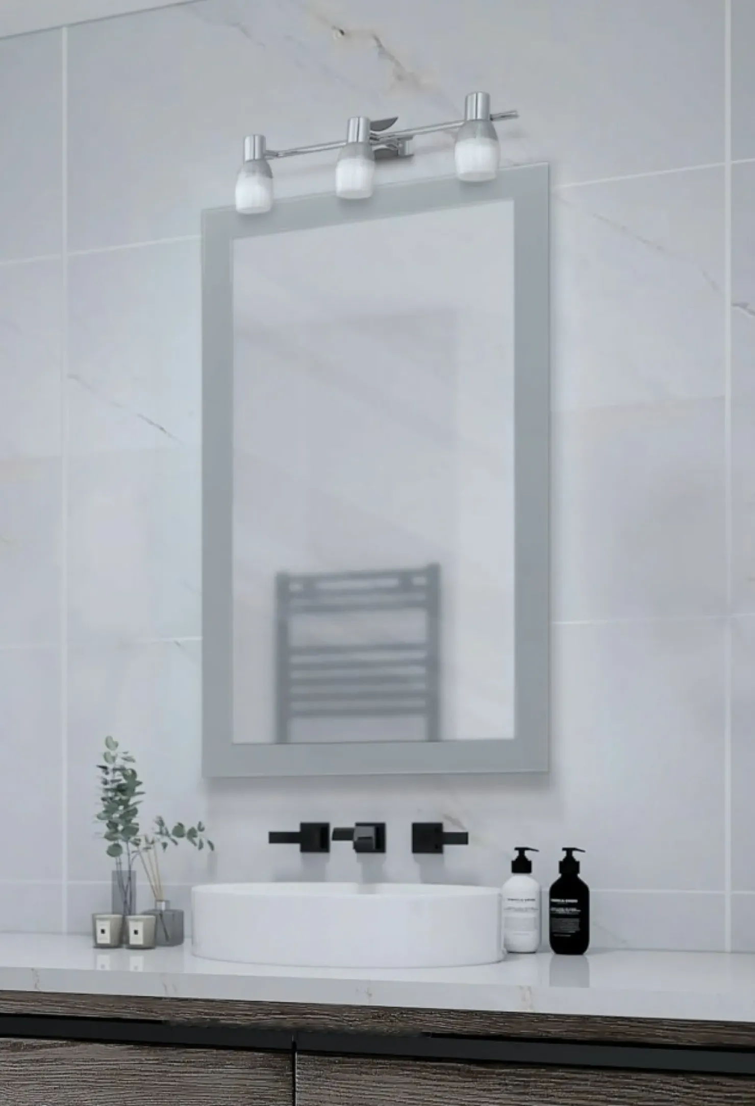 Stylowy, potrójny kinkiet łazienkowy K-WLD94503-3 HOSTA | Kaja*Sklep Kaja Shop