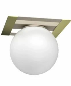 Subtelna, beżowa lampa sufitowa z kulą LX 4616 SATELIT | Kaja*Sklep Kaja Best