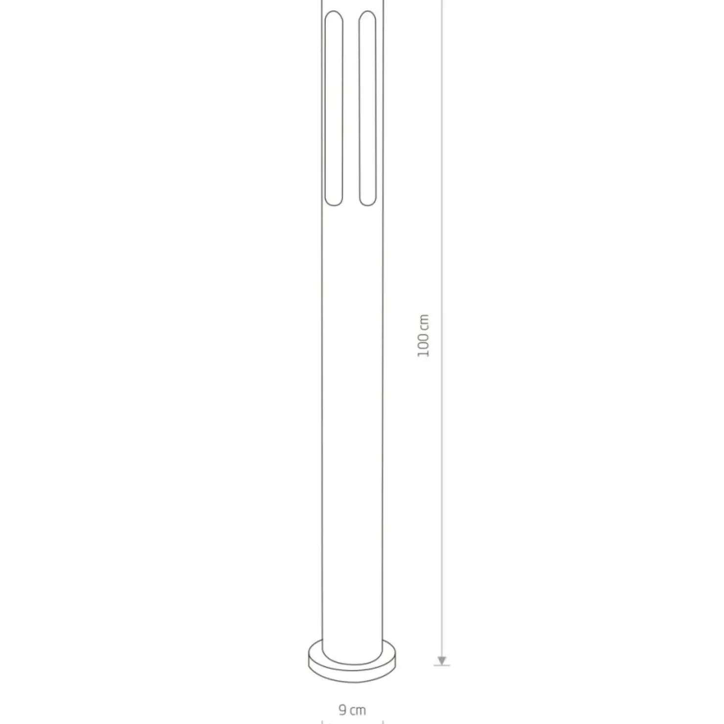 Słupek ogrodowy 100cm wymienne światło E27 4698 MEKONG | Kaja*Sklep Kaja Outlet
