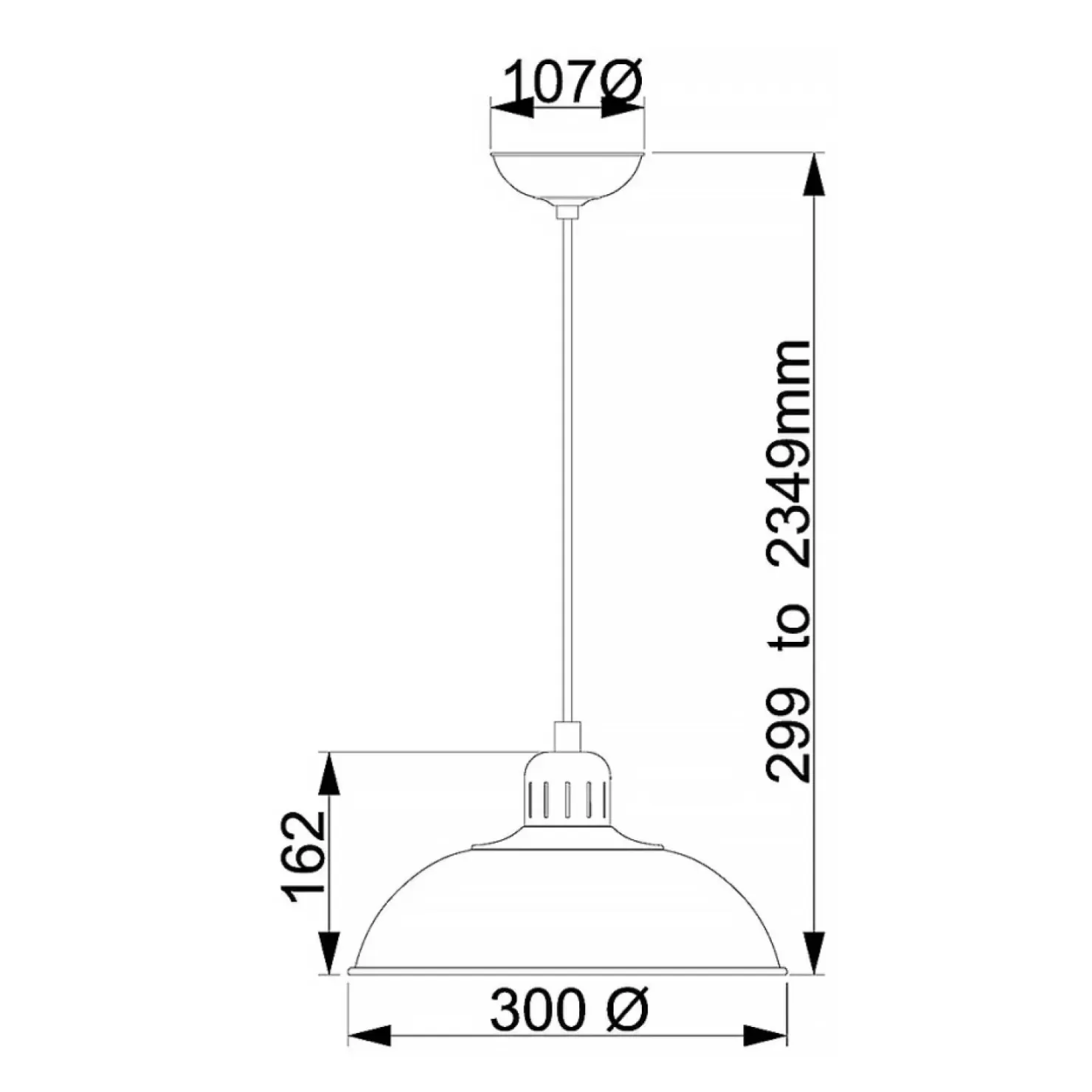 New Sklep Kaja Szara lampa wisząca, regulowana FRANKLIN-P-GY z serii FRANKLIN szare