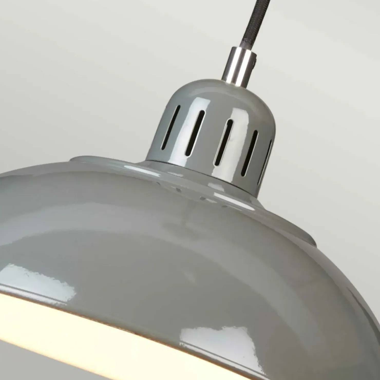 New Sklep Kaja Szara lampa wisząca, regulowana FRANKLIN-P-GY z serii FRANKLIN szare