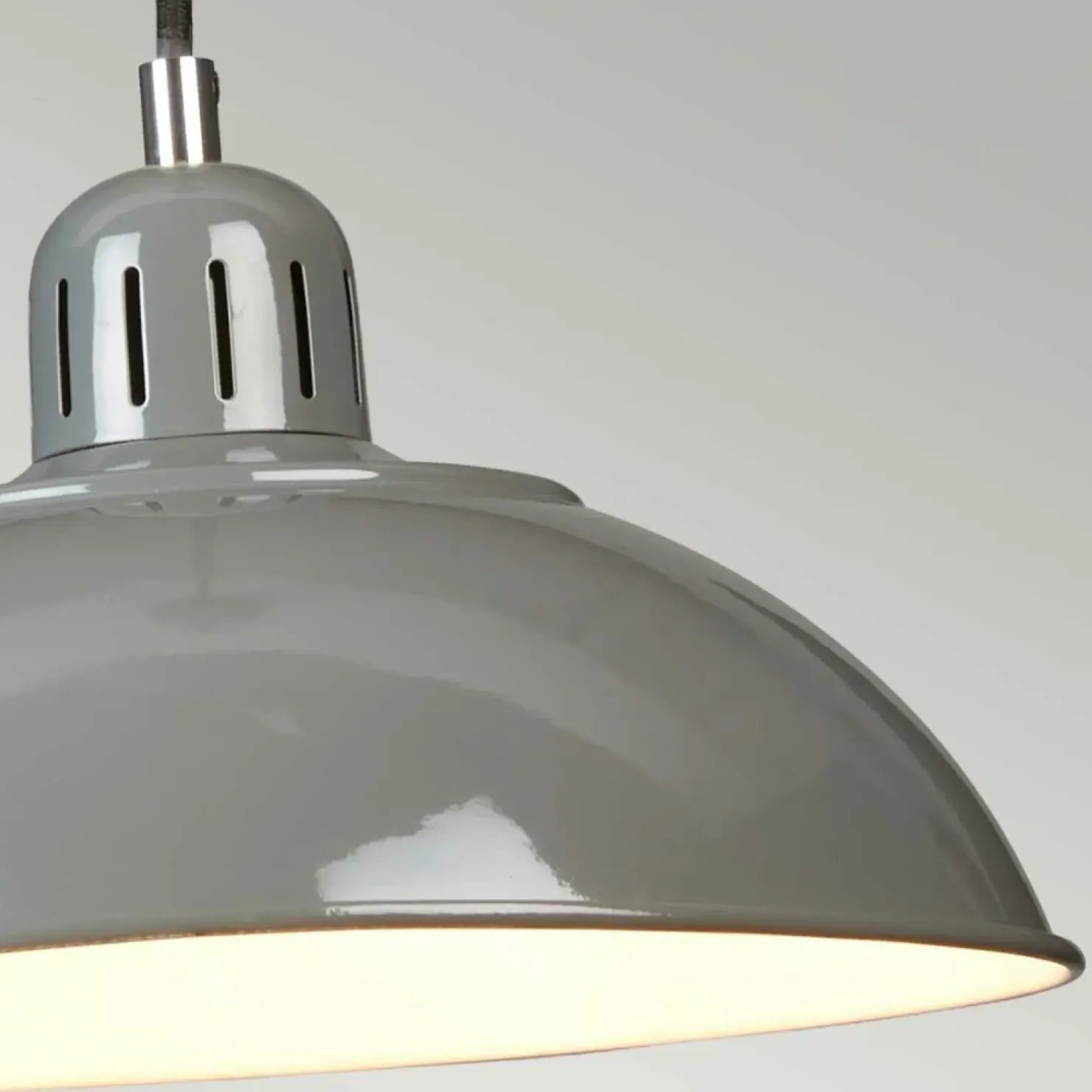 New Sklep Kaja Szara lampa wisząca, regulowana FRANKLIN-P-GY z serii FRANKLIN szare