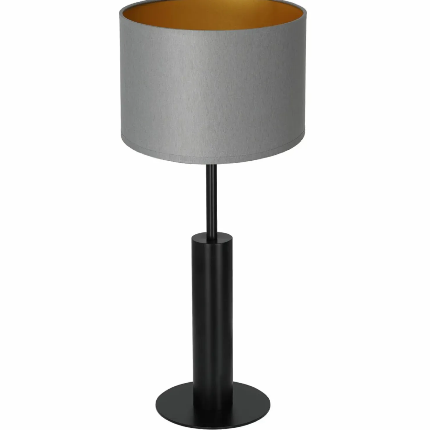 Szara lampka stołowa, czarna podstawka LX 3679 z serii TABLE LAMPS*Sklep Kaja Sale