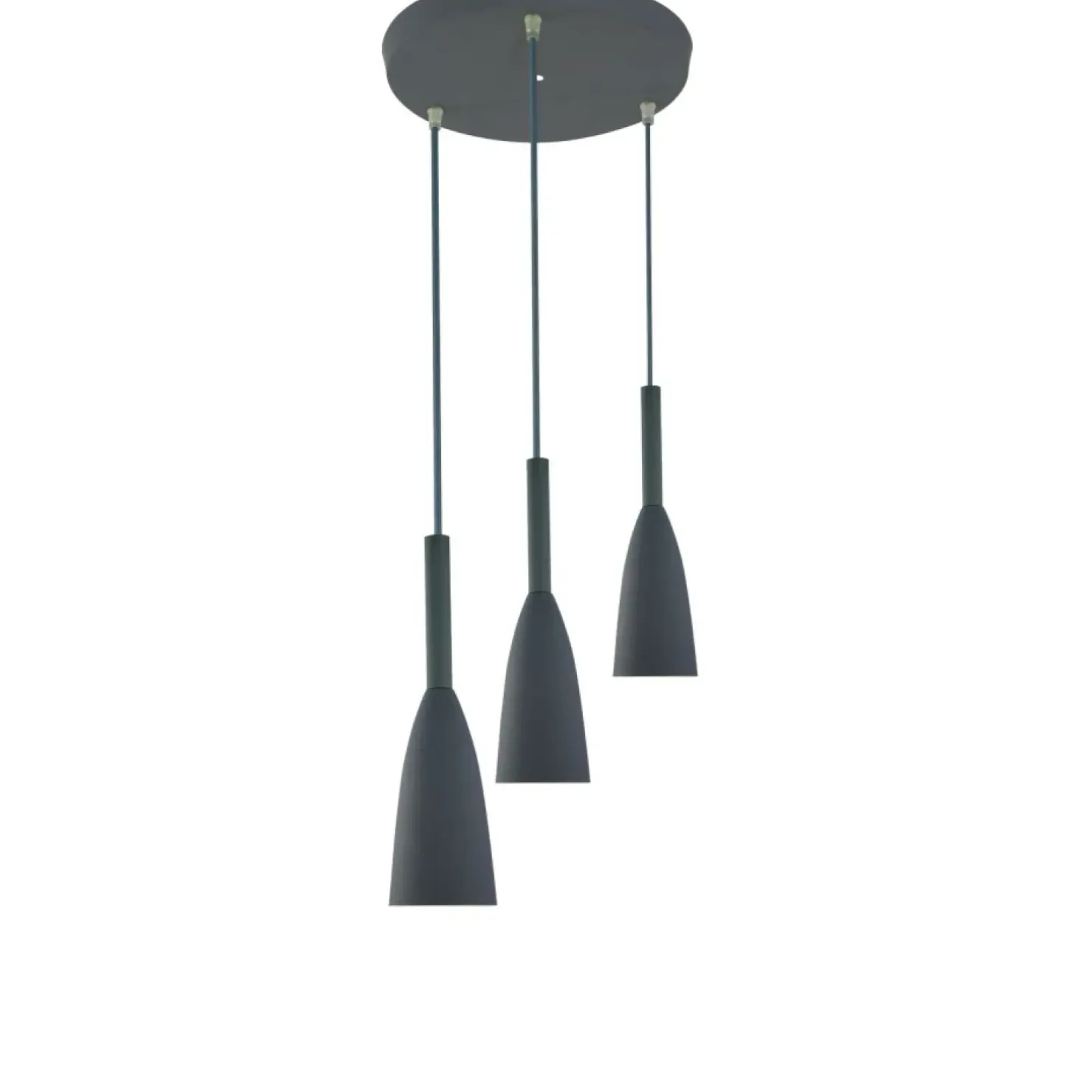 Store Sklep Kaja Szare tuby na okrągłej podsufitce LP-181/3P GR SOLIN | Kaja
