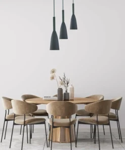 Store Sklep Kaja Szare tuby na okrągłej podsufitce LP-181/3P GR SOLIN | Kaja