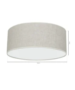 Szary plafon, lampa sufitowa, kształt koła MLP7498 z serii LINO | Kaja Oświetlen*Sklep Kaja Fashion