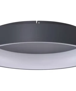 Szary plafon natynkowy LED ⌀80cm z pilotem AZ3998 SOLVENT | Kaja*Sklep Kaja Online