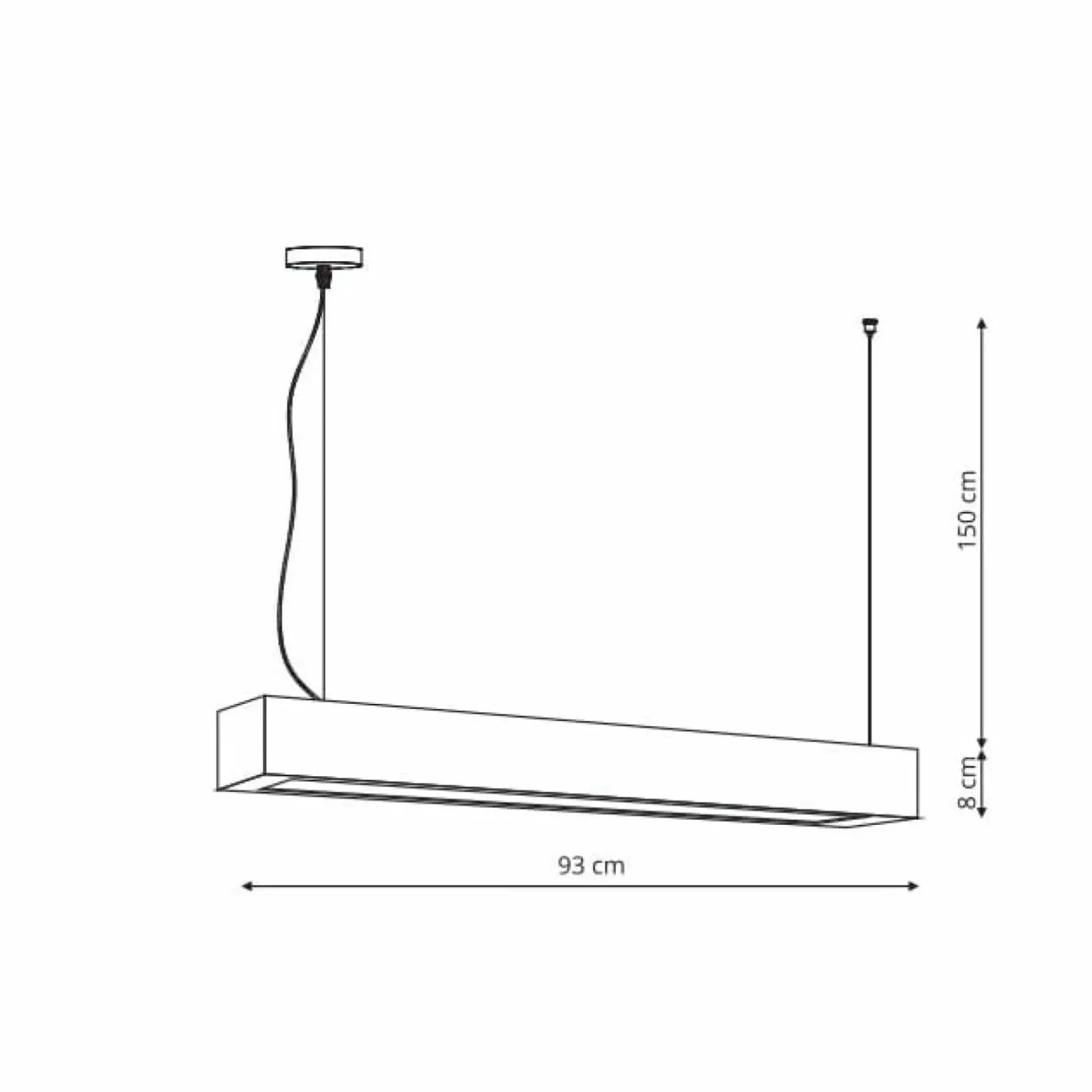 Cheap Sklep Kaja Szeroka, biała listwa wisząca LP-7001/1P 20 WH-93 24/4 z serii IBROS