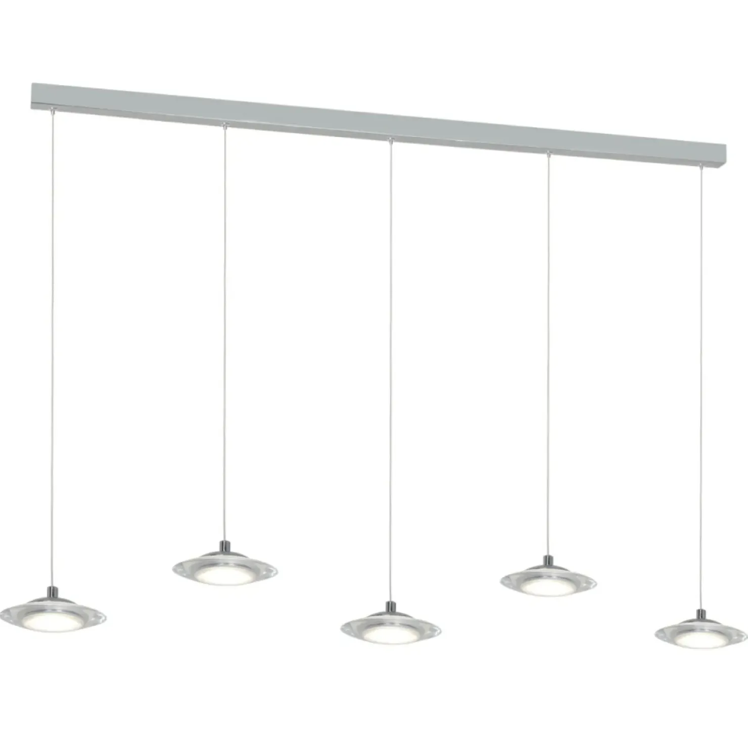 Clearance Sklep Kaja Szeroka, designerska lampa wisząca ML415 ELLIPSE | Kaja Oświetlenie chrom