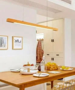 Clearance Sklep Kaja Szeroka, drewniana listwa sufitowa LED ABR-LLZ-24W LINEA | Kaja drewniany