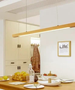 Clearance Sklep Kaja Szeroka, drewniana listwa sufitowa LED ABR-LLZ-24W LINEA | Kaja drewniany