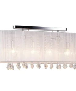 Szeroka lampa sufitowa glamour MXM1870-4 WH ISLA | Kaja Oświetlenie*Sklep Kaja Online