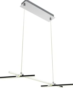 Shop Sklep Kaja Szeroka lampa wisząca do salonu A0021-330 THASOS | Kaja Oświetlenie chrom