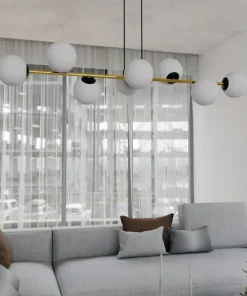 Online Sklep Kaja Szeroka lampa wisząca nad stół w jadalni 1241/8 z serii GRAVITY | Kaja