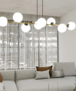 Online Sklep Kaja Szeroka lampa wisząca nad stół w jadalni 1241/8 z serii GRAVITY | Kaja