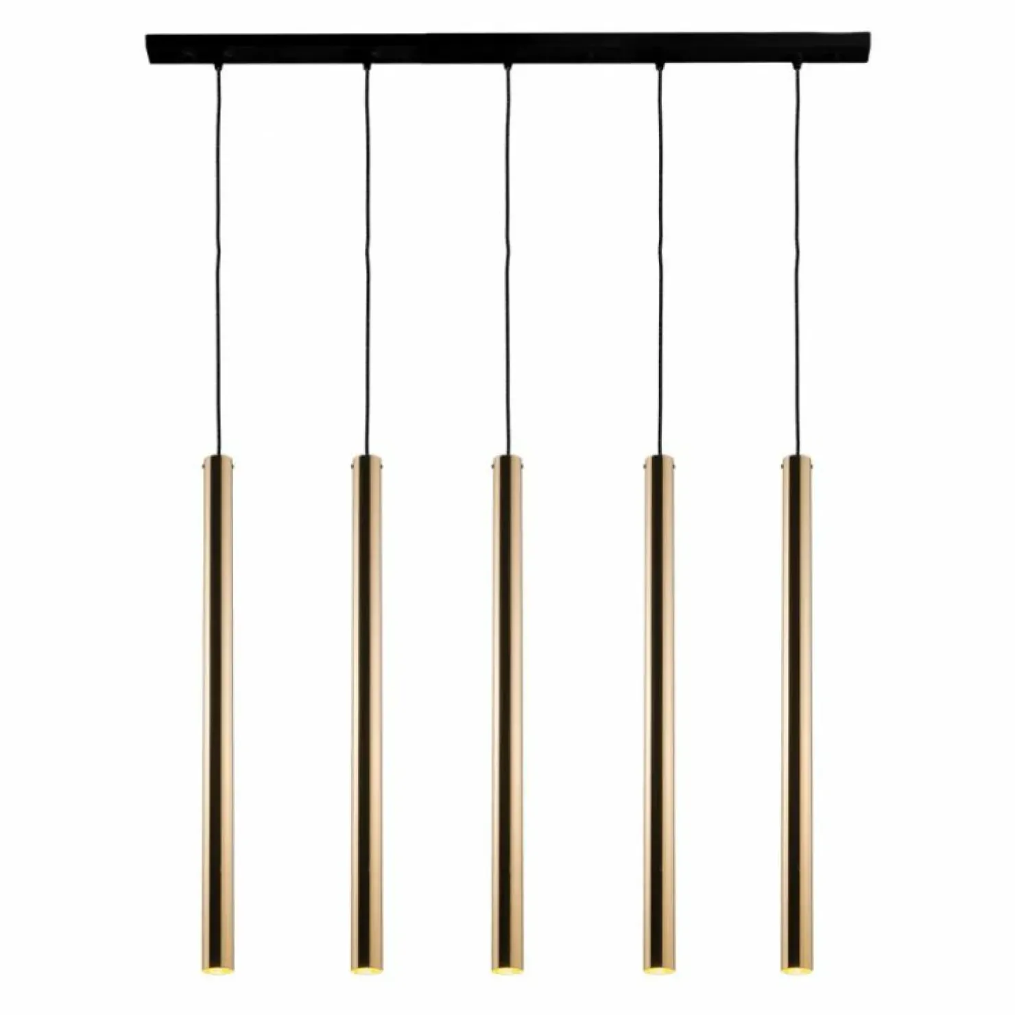 Shop Sklep Kaja Szeroka lampa wisząca ze złotymi tubami ANT 8887 AKADI | Kaja