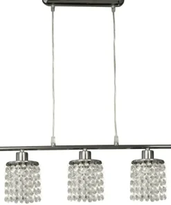 Szeroka lampa z wiszącymi kryształkami 35-28115 ROYAL | Kaja*Sklep Kaja Discount