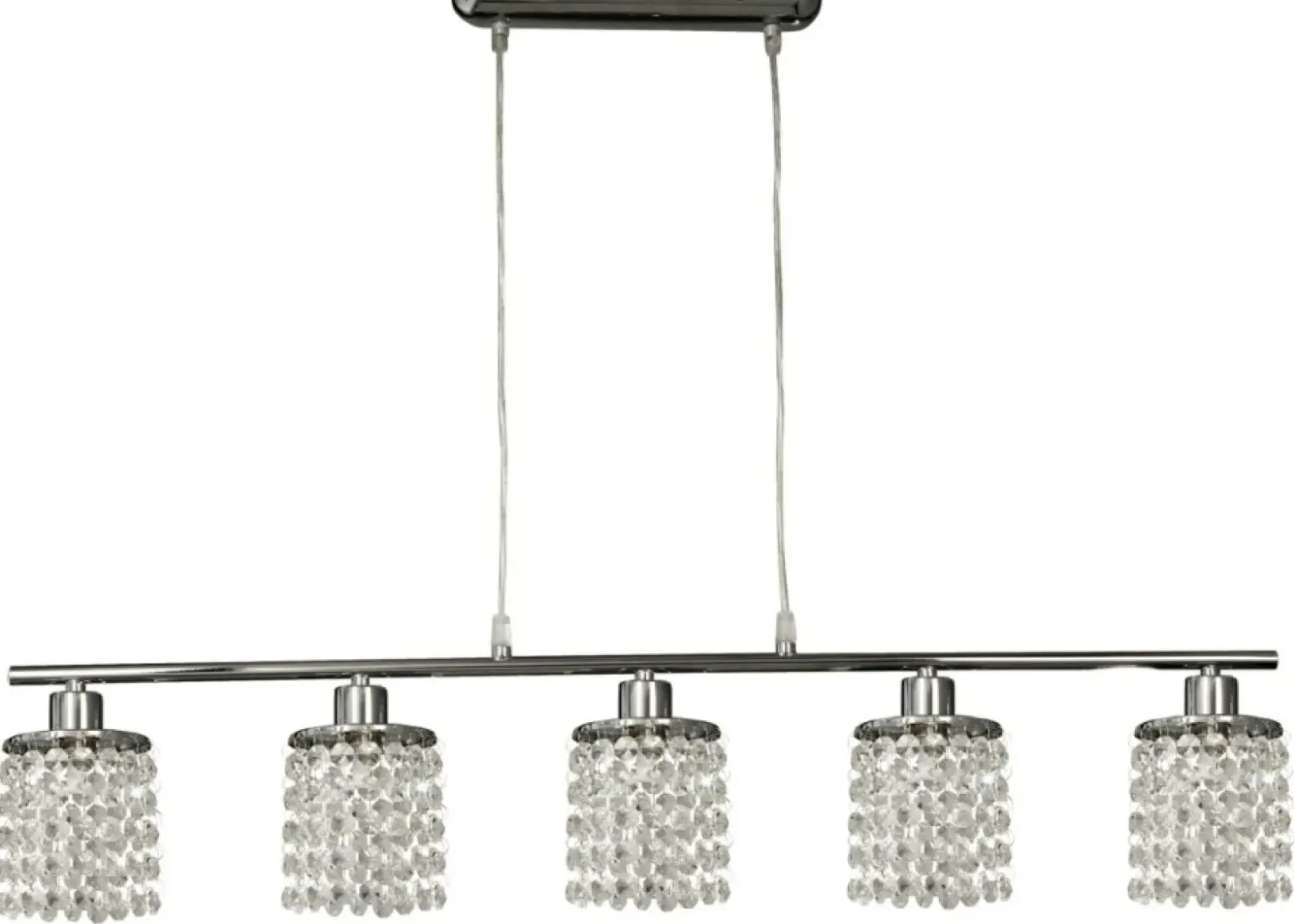Szeroka lampa z wiszącymi kryształkami 35-28115 ROYAL | Kaja*Sklep Kaja Discount