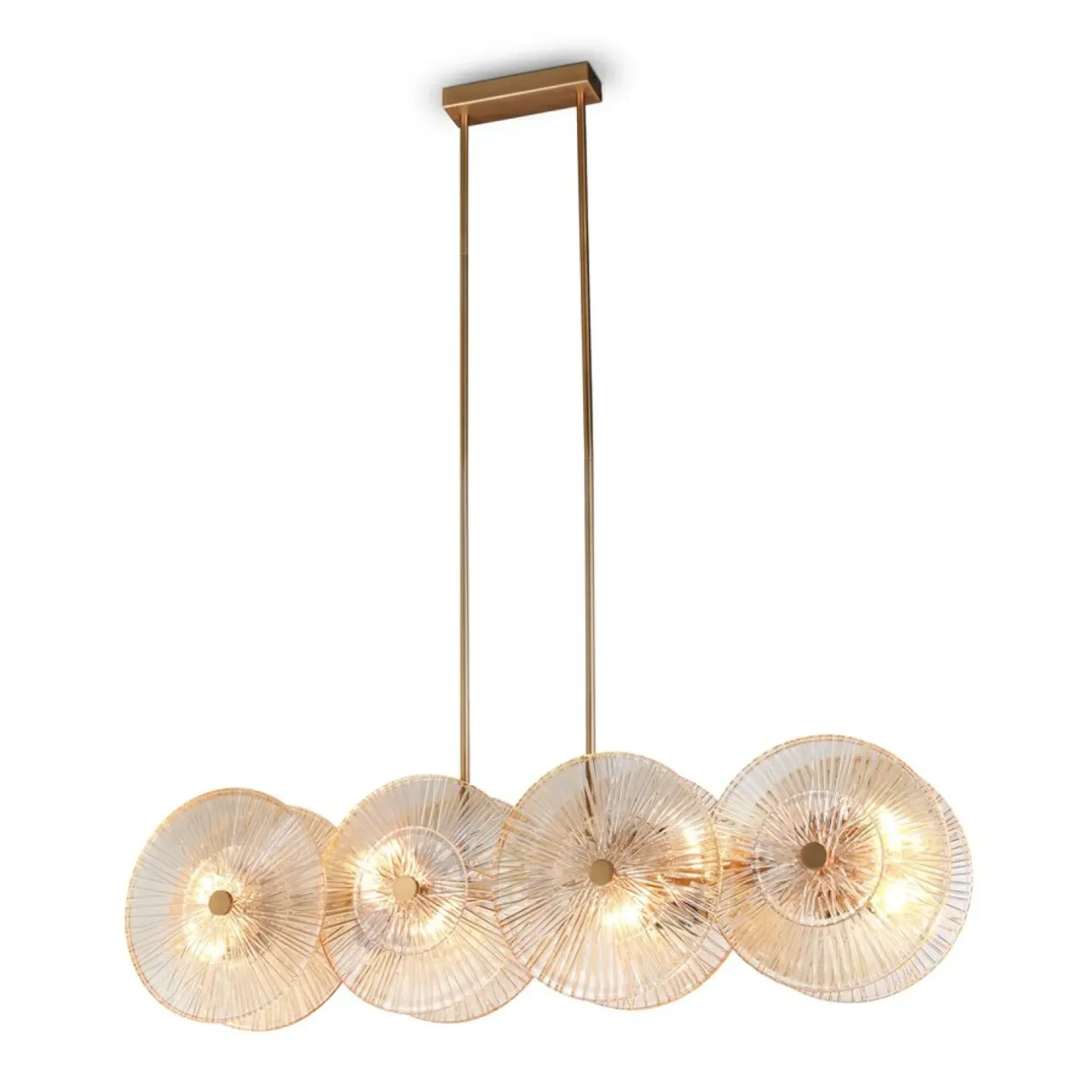 Flash Sale Sklep Kaja Szeroka, ozdobna lampa wisząca nad stół MOD007PL-08G1 z serii ASTER złoty