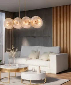 Flash Sale Sklep Kaja Szeroka, ozdobna lampa wisząca nad stół MOD007PL-08G1 z serii ASTER złoty