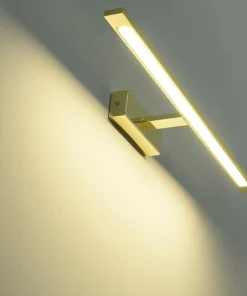 Szeroka, złota lampa ścienna LED GS-LWB-20W/3 GOLD ISLA | Kaja*Sklep Kaja Discount