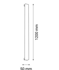 Szeroki kinkiet listwa LED 120cm 4000K ANT 4016 HOSO | Kaja*Sklep Kaja Best