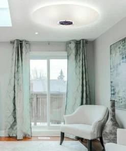 Szeroki ponadczasowy plafon do salonu 67391 AURA | Kaja Oświetlenie*Sklep Kaja Discount