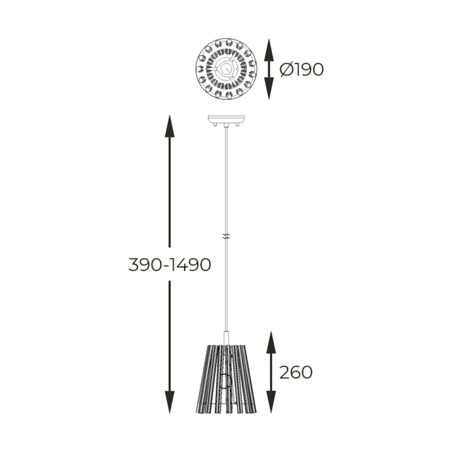 Clearance Sklep Kaja Szklana, dekoracyjna lampa wisząca P0547-01H-F9AC BACH | Kaja