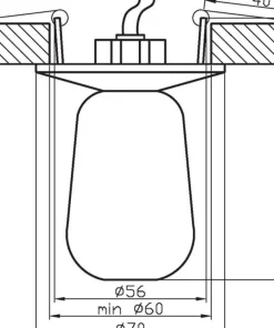 Szklana lampa podtynkowa na żarówkę G4 2263803 | Kaja Oświetlenie*Sklep Kaja Sale