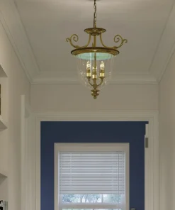 Szklana lampa wisząca, pałacowa HK-CAMBRIDGE-P-S z serii CAMBRIDGE*Sklep Kaja Store