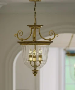 Szklana lampa wisząca, pałacowa HK-CAMBRIDGE-P-S z serii CAMBRIDGE*Sklep Kaja Store