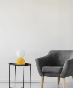Żółta, dekoracyjna lampka na szafkę nocną TK 16040 MIKI YELLOW | Kaja*Sklep Kaja Cheap