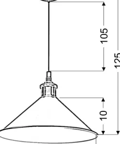Talerzowa lampa wisząca w stylu retro 31-56313 VELO | Kaja Oświetlenie*Sklep Kaja Store