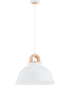 New Sklep Kaja Tradycyjna lampa wisząca, biały klosz AL 61346 z serii VAYPER